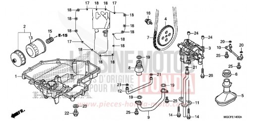 CARTER D'HUILE/POMPE A HUILE CB1100CAK de 2019